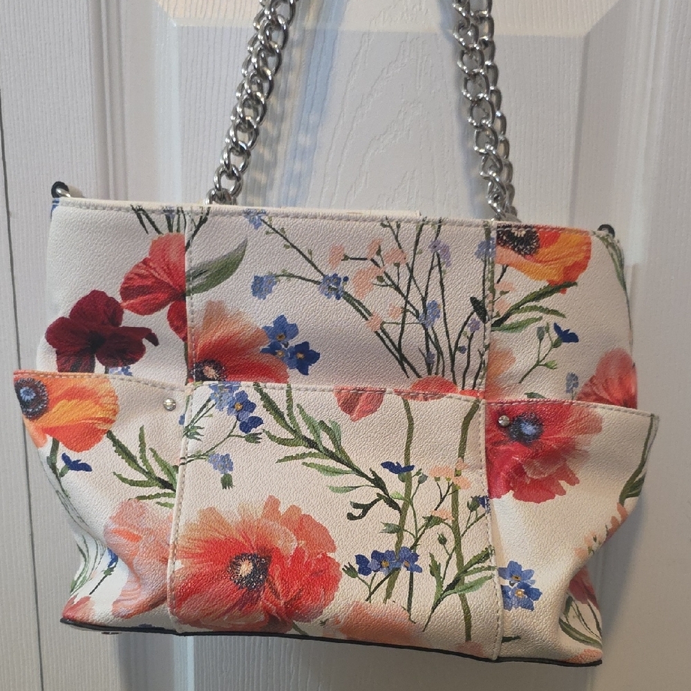 Floral Canvas Shoulder Bag - Picture 4 of 10